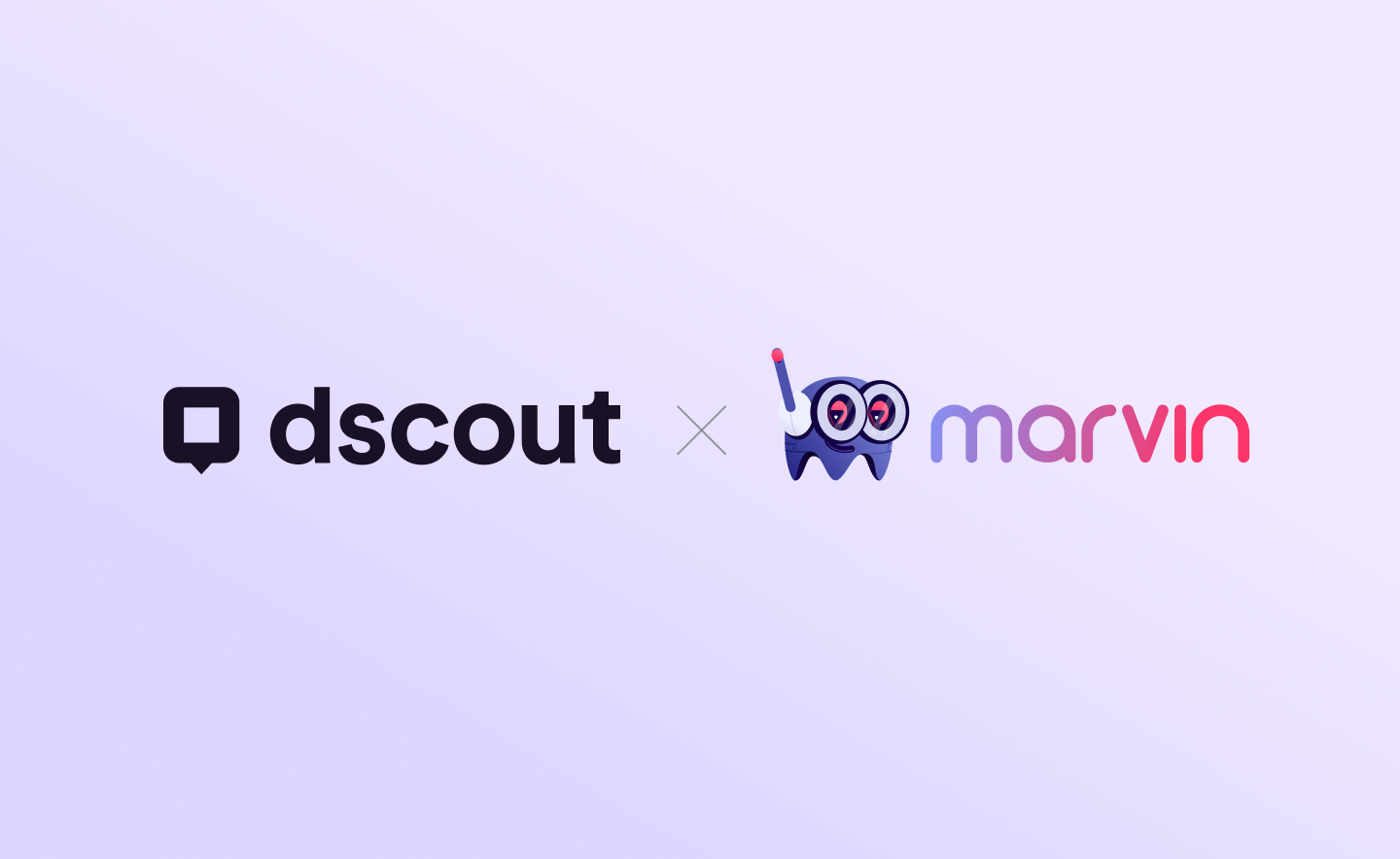 A graphic displaying the Dscout and HeyMarvin logos.